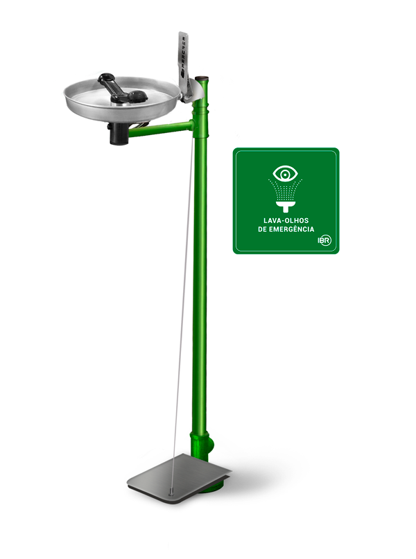 Lava Olhos de Piso Bacia INOX com PEDAL